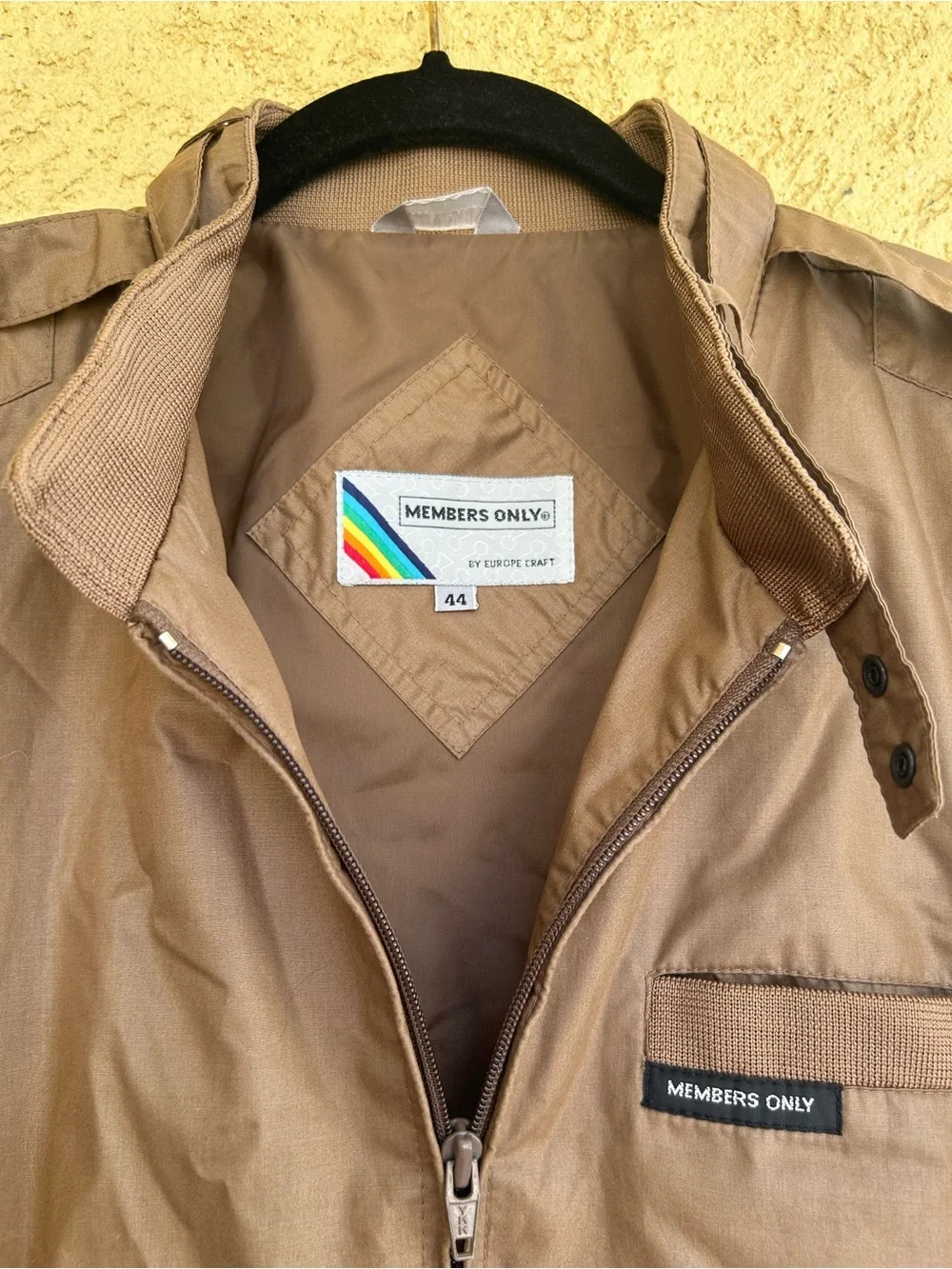 Vintage 90’s Members Only Men’s Cafe Racer Jacket Brown Size 44/Large